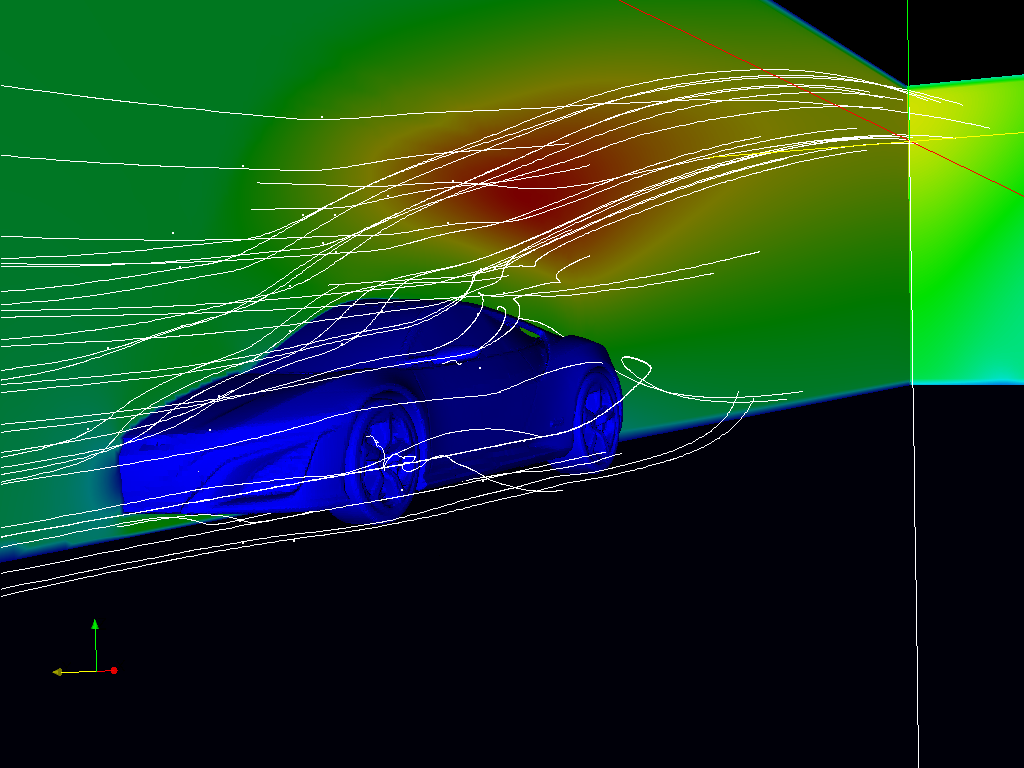 Aerodynamics of a Sports Car  image