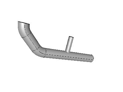 Incompressible Flow Analysis through a Pipe Junction_copy image