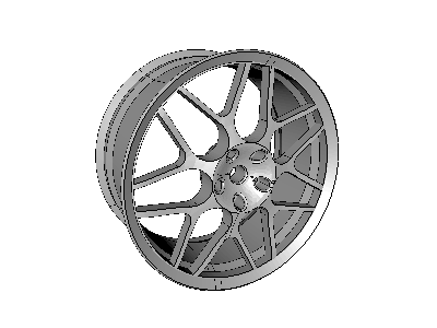 car_wheel_under_static_load_-_structural_analysis image