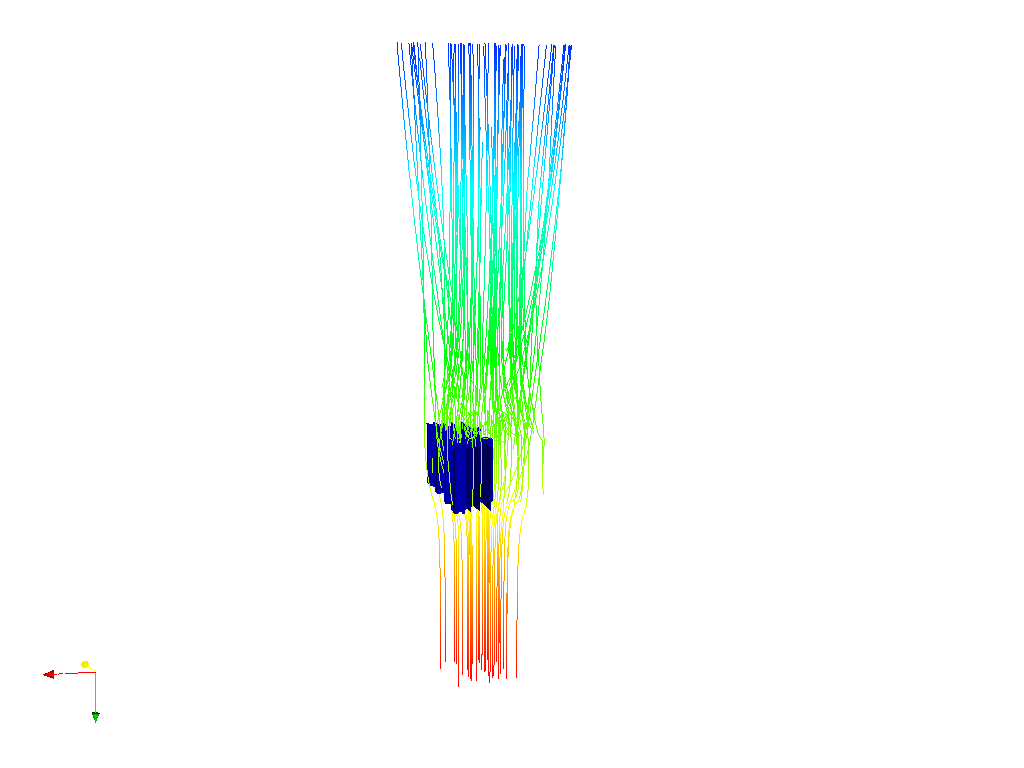 CHT Analysis of a Heat Sink (Natural Convection) - Air - 2 Heat Sinks - Half - Final image