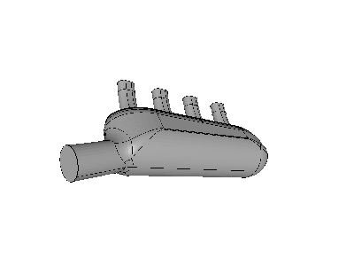 Flow through an air intake image