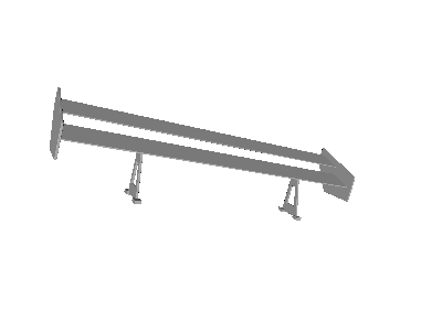 Turbulent airflow around spoiler image