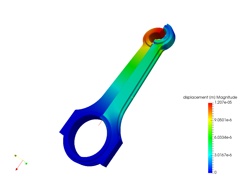 Tutorial-01: Connecting rod stress analysis image