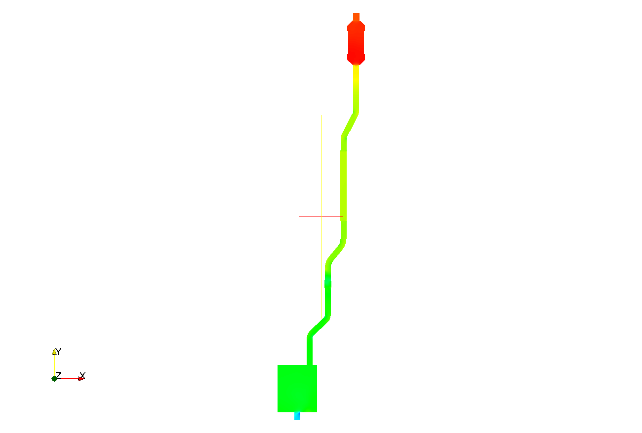 Gas flow through catalytic image