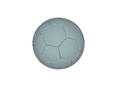 Airflow around a football image