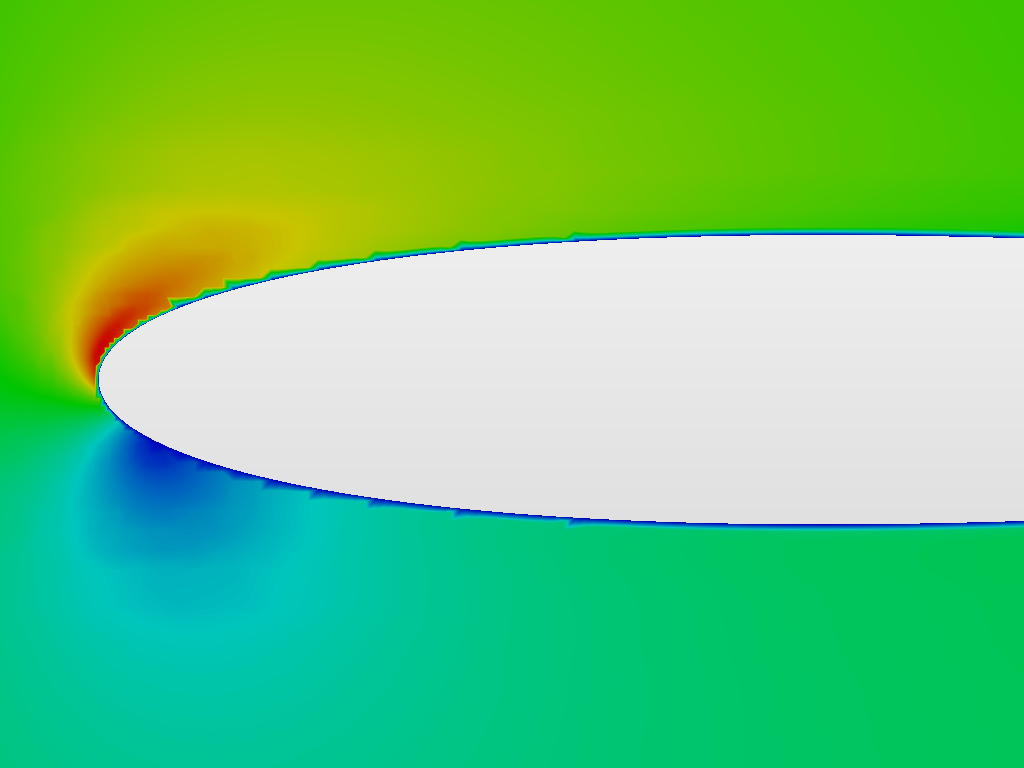 Airfoil flow image