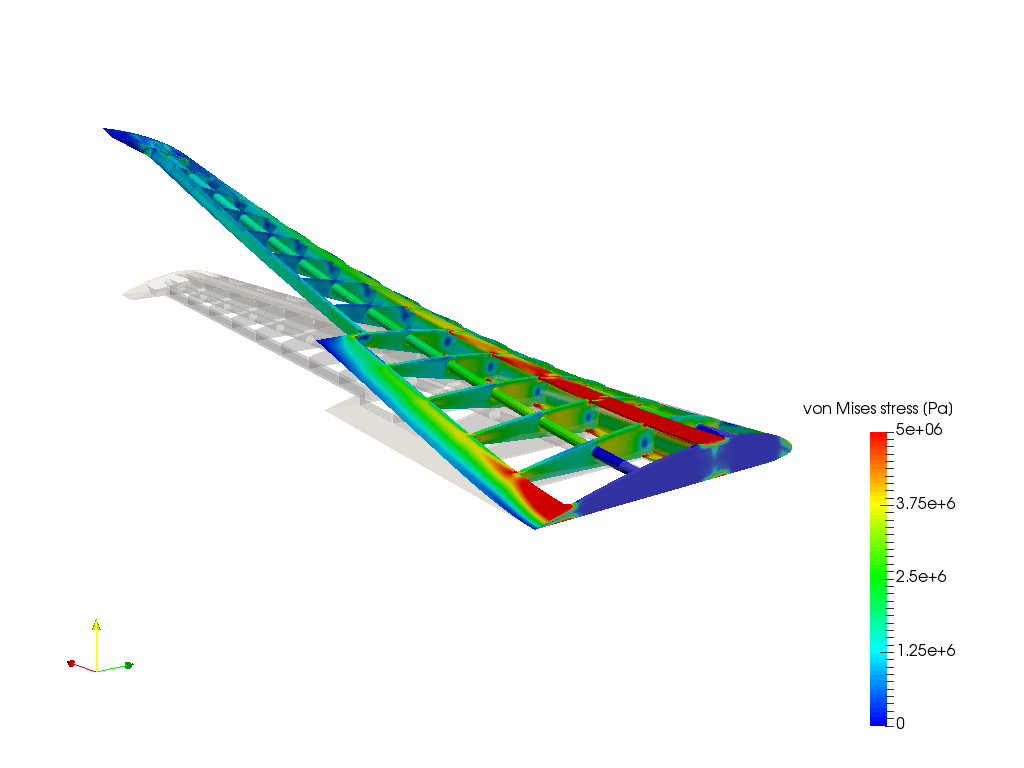 Aircraft wing analysis image