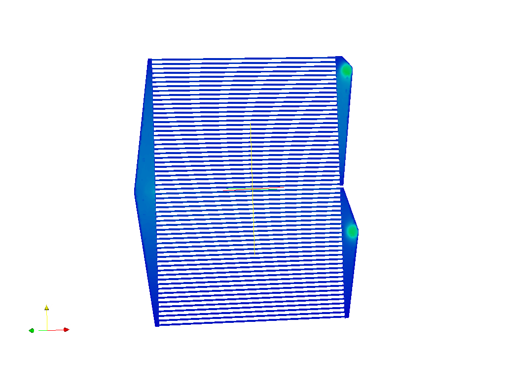 Radiator flow comparison image