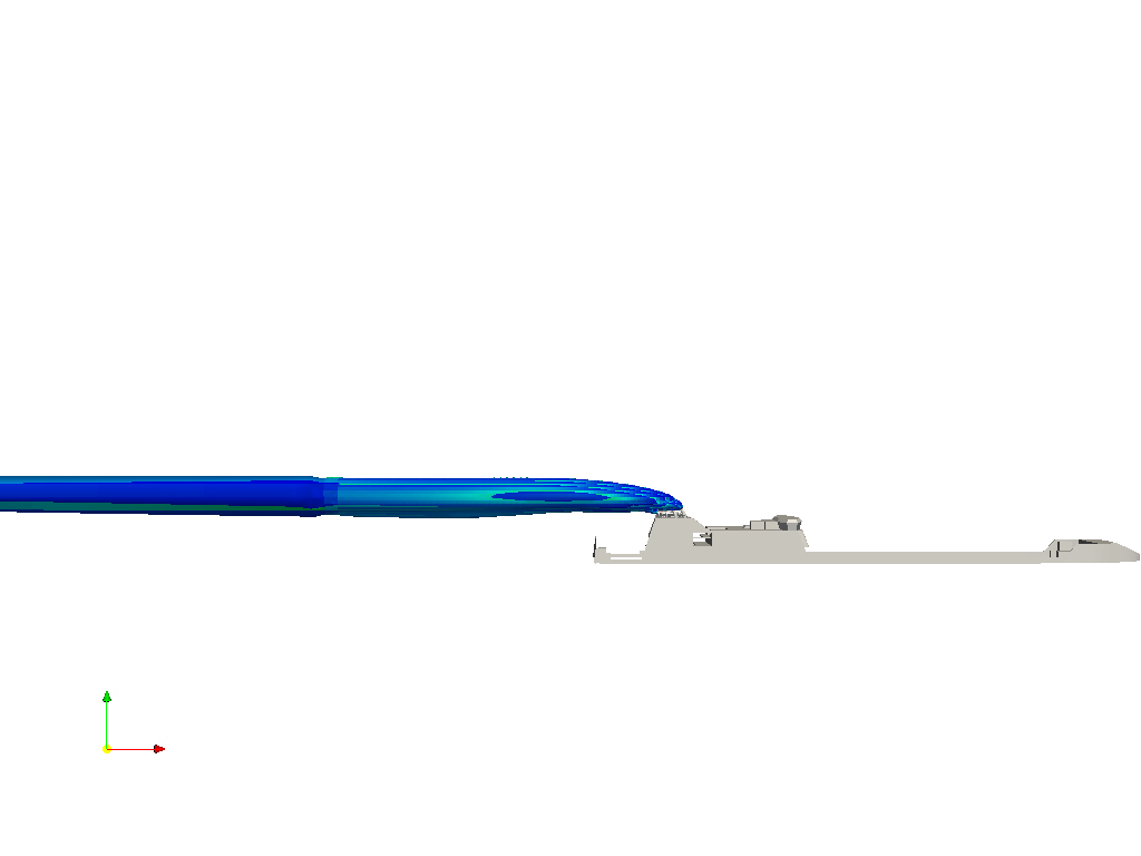 Exhaust gas from ship funnel image