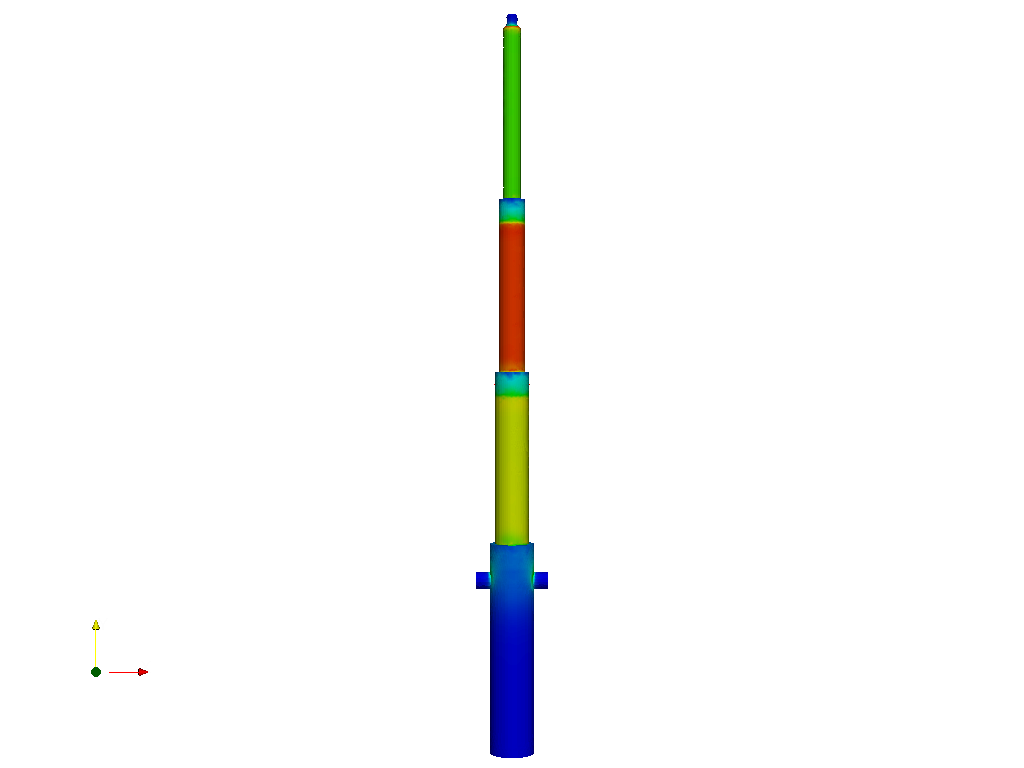Telescopic cylinder buckling analysis image