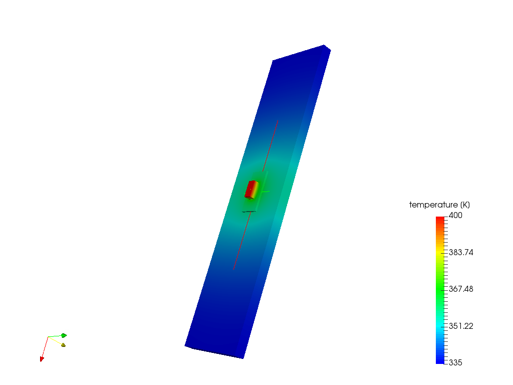 thermal analyiss inclusive of intermediary material (resistance) image