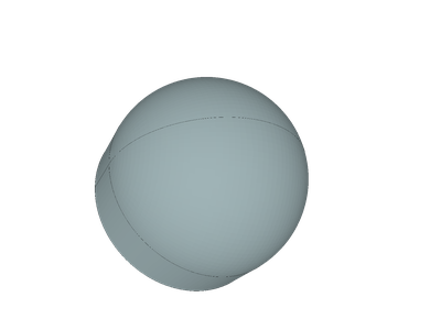 Dome with wall thickness image