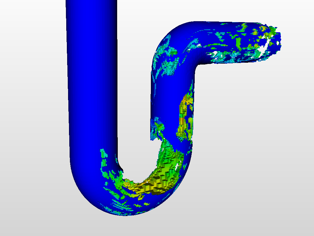 CFD Simulation of the Fluid Flow through a Siphon image
