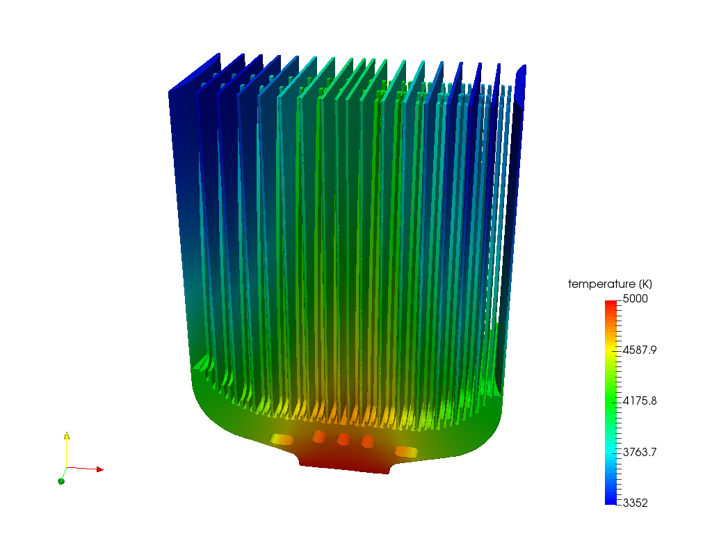 CPU Heatsink w/ tapered fins - Copy image