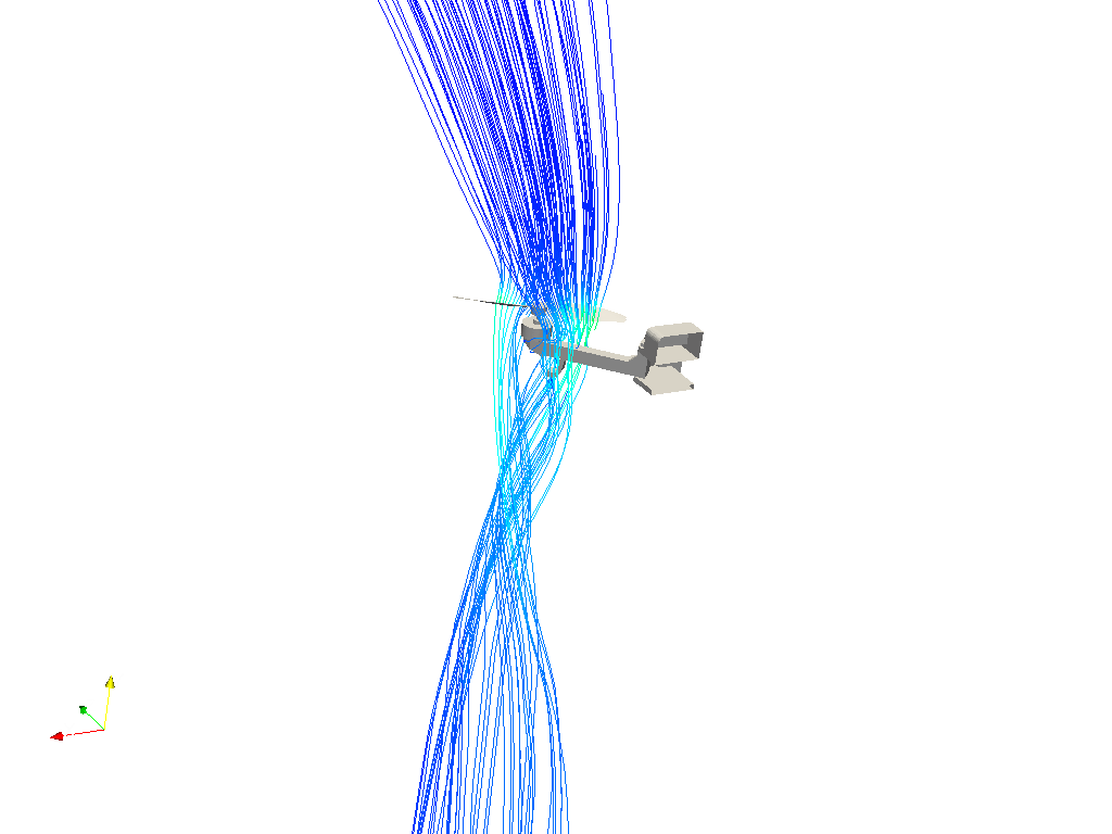 Drone propeller cfd image