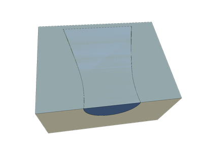 Half Cooling Tower with Volume and Box image