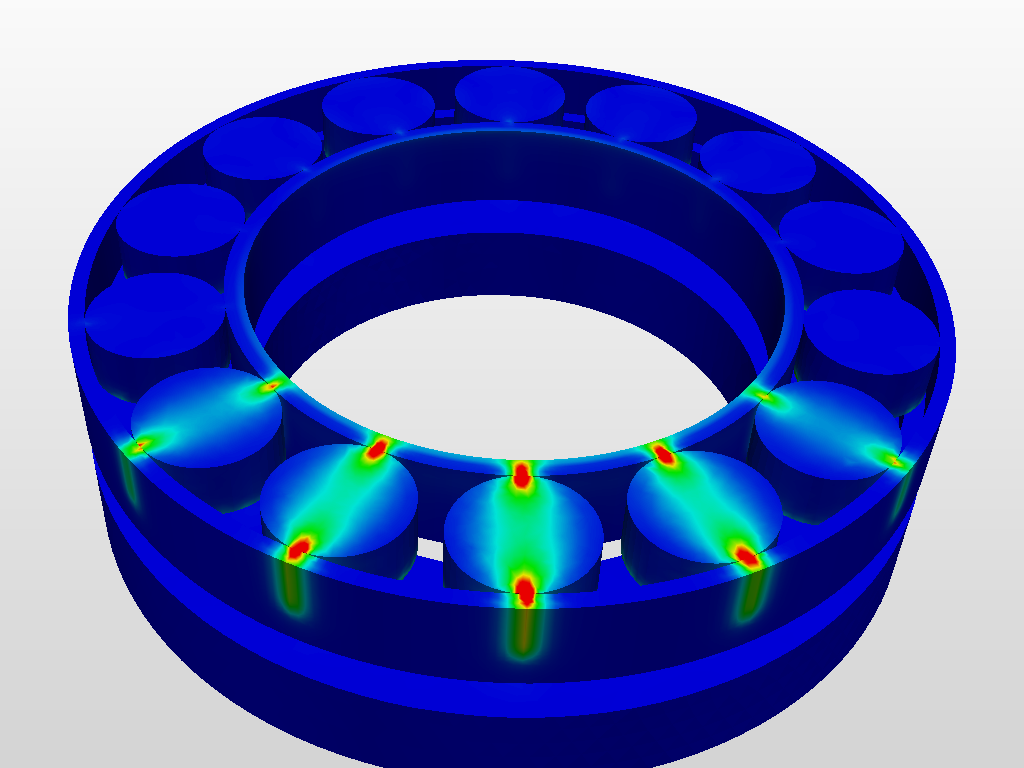 To learn roller bearing simulation image
