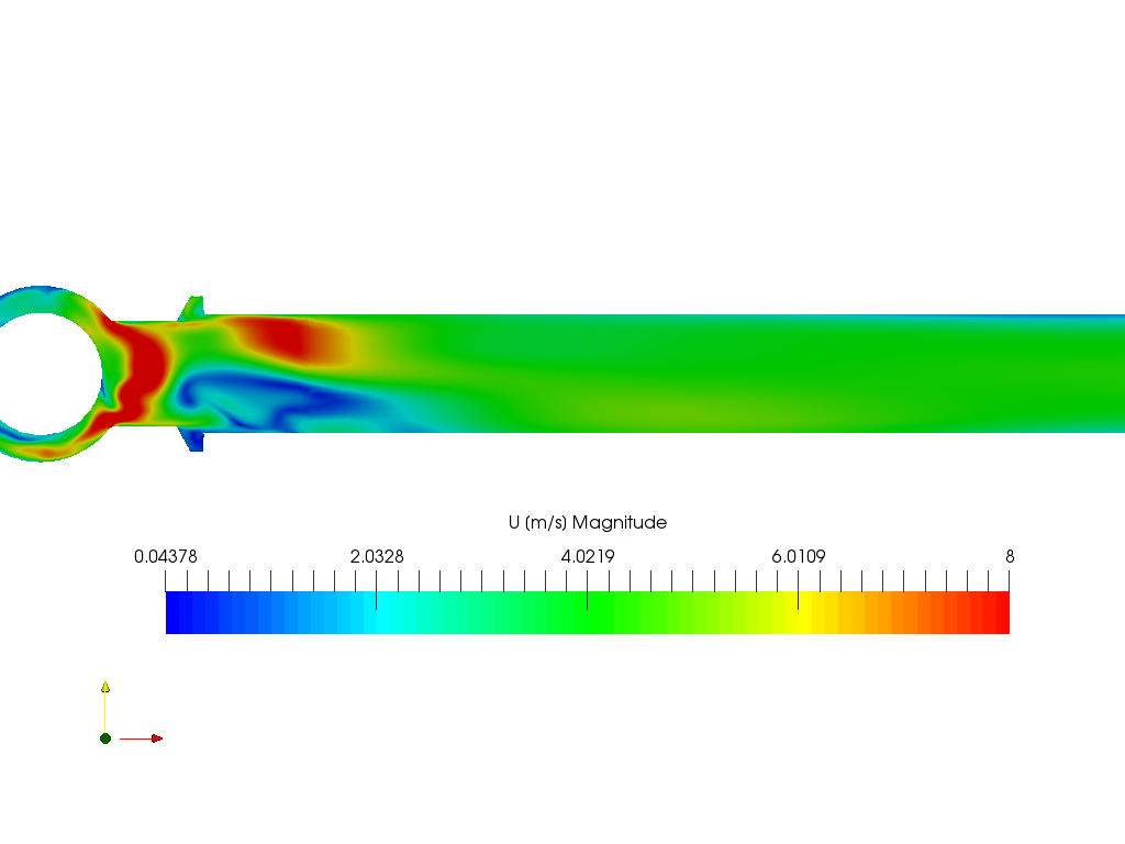 Numerical simulation of fluid flow inside the  valve image