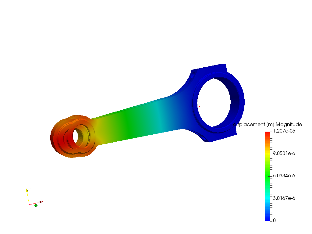 Tutorial-01: Connecting rod stress analysis image